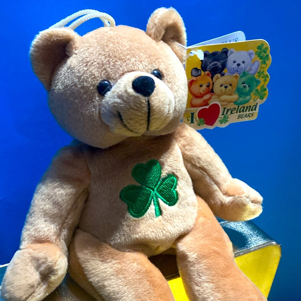 I Love Ireland Teddy Bear Plush Imported Dublin Ireland Carrol’s Irish Gifts 8” - Picture 11 of 15